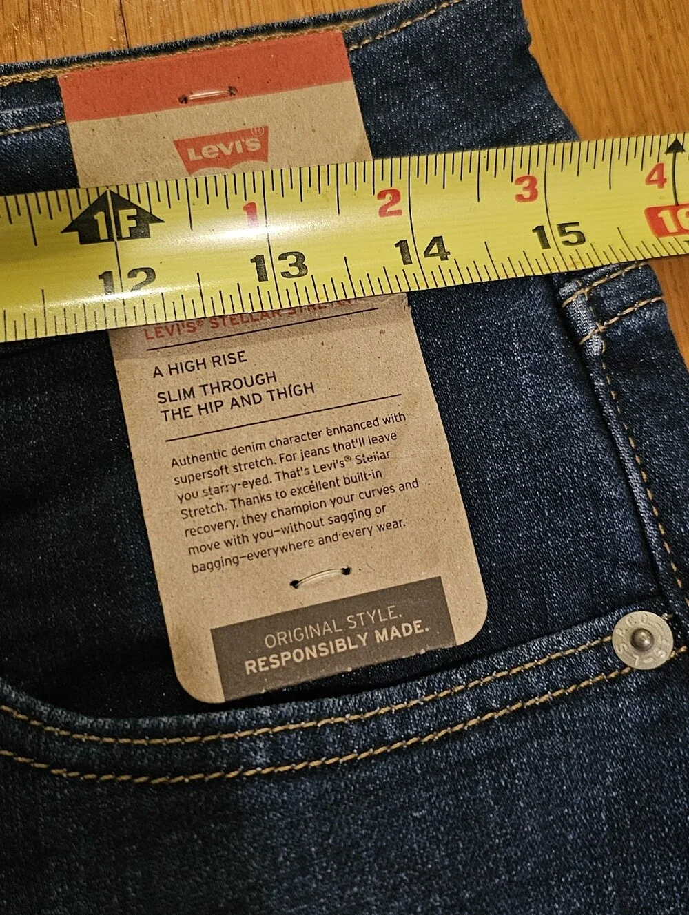 Levi's 725 High Rise Bootcut Jeans Blue Women's Size 30x32 NWT